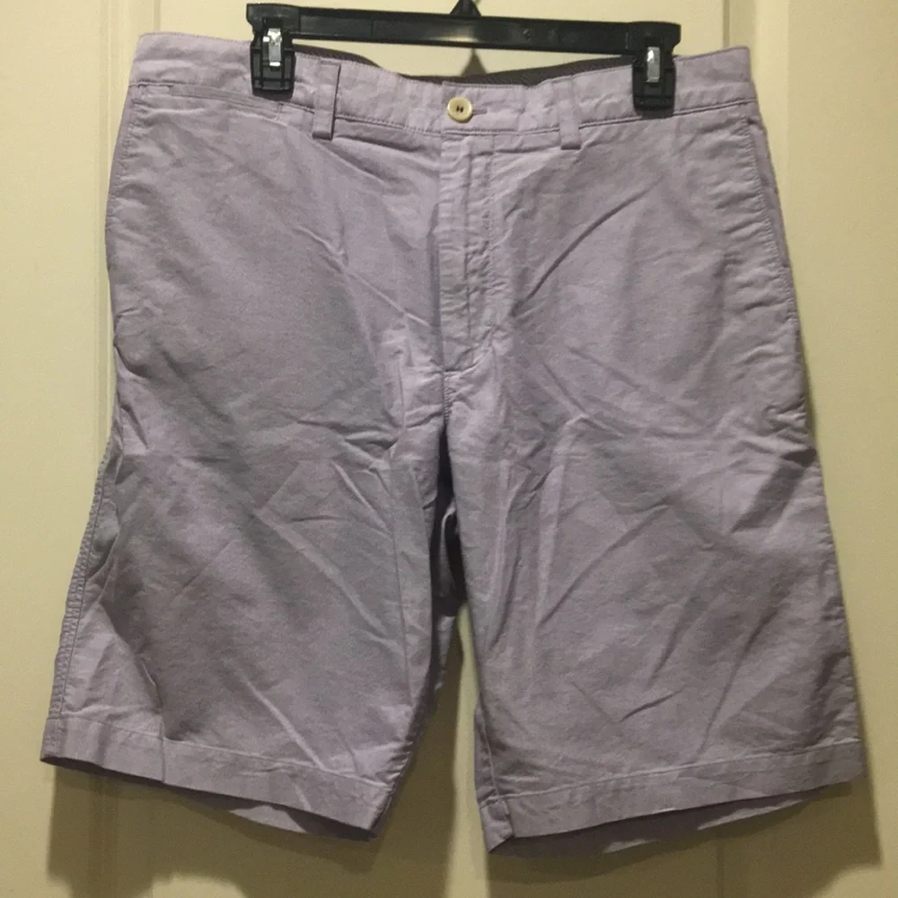 Banana Republic men 100% cotton Bermuda shorts lilac purple with pockets size 34